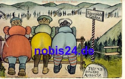 Military World War I kitsch card o 1917