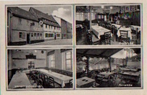 06667 Weissenfels Gastwirtschaft Am Saalestrand * ca. 1940