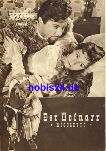 Der Hofnarr Rigoletto 102/58 Progress Programm Aldo Silvani