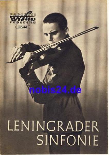 Leningrad Symphony Soviet Film ​25/58 Progress Program