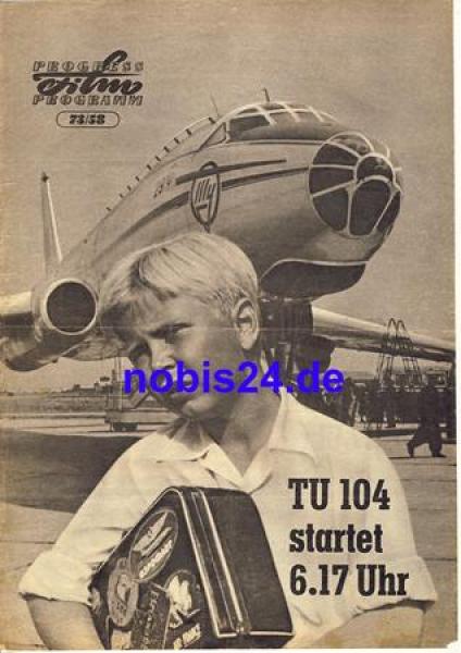 TU 104 starts 6.17am - Czech Soviet film ​​​​​​​73/58 Progress Program