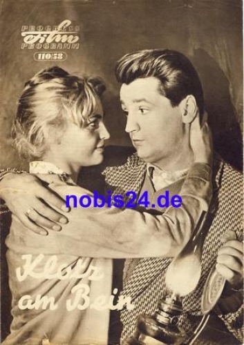 Block and leg DEFA film with Horst Drinda, Marianne Wunscher 110/58 progress program