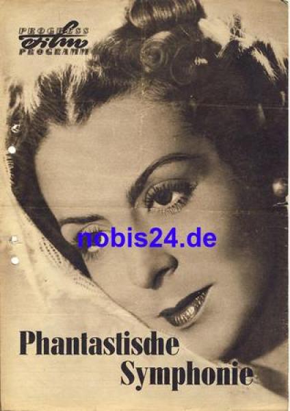 Phantastische Symphonie mit Jean Louis BArrault, Bernard Blier 13/58 Progress Programm