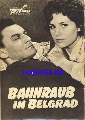 Bahnraub in Belgrad 76/57 Progress Programm Jugoslawien