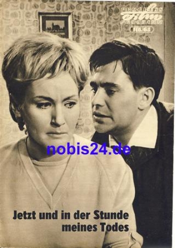 Now and in the hour of my death DEFA film with Inge Keller, Ulrich Thein, Herbert Köfer 116/63 progress program