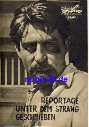 Report written under the rope - Czechoslovak film ​​​​​​​84/63 Progress Program