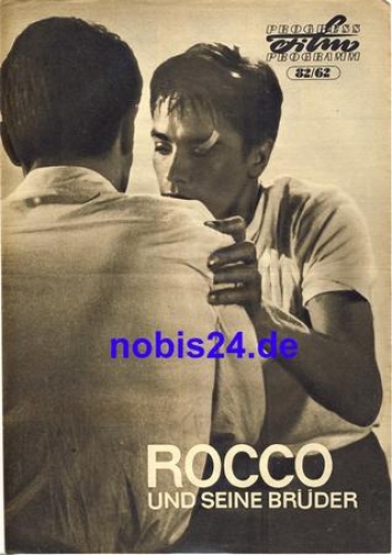 Rocco and his brothers with Alain Delon, Claudia Cardinale, Renato Salvatori 82/62 progress program