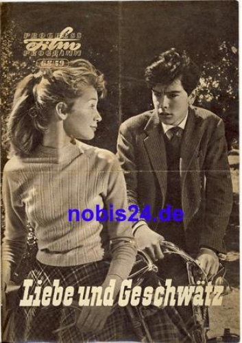 Liebe und Geschwätz mit Vittorio De Sica, Elsa Cegani 68/59 Progress Programm