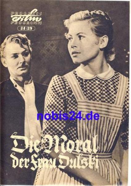 Die Moral der Frau Dulski tschecheslovakischer Film 34/59 Progress Programm