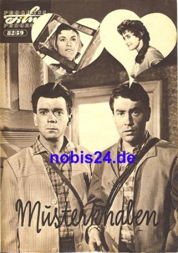 Model boys DEFA film with Rolf Herricht Erwin Geschonneck 82/59 Progress program