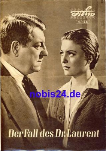 The case of Dr. Laurent France with Jean Gabin 40/58 Progress program