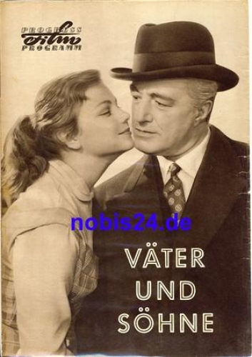 Väter und Söhne Progress Programm 4/58 Vittorio de Sica, Marcello Mastroianni