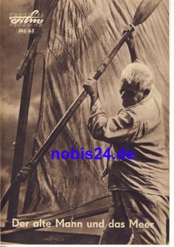 The Old Man and the Sea (The Old Man and the Sea) - USA ​​​​​​​103/65 Progress Program with Spencer Tracy Felipe Pazos