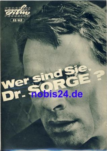 Wer sind Sie Dr.Sorge ? mit Thomas Holtzmann, Keiko Kishi, Mario Adorf 13/65 Progress Programm