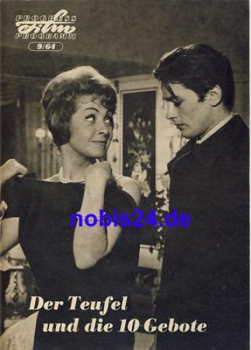 The Devil and the 10 Commandments with Charles Aznavour Alain Delon Fernandel Lino Ventura ​​​​​​​9/64 Progress Program