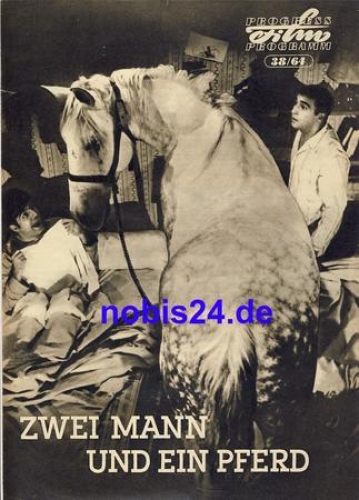 Two men and a horse - French film ​​​​​​​38/64 Progress Program