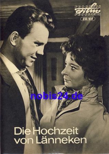 The marriage of Länneken DEFA-Film with Otmar Richter Agnes Kraus ​​​​​​​28/64 Progress Program