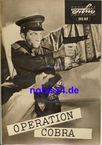 Operation Cobra 113/61 Progress Programm