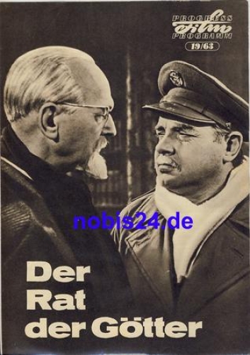 Der Rat der Götter mit Paul Bildt 19/63 Progress Programm DEFA-Film