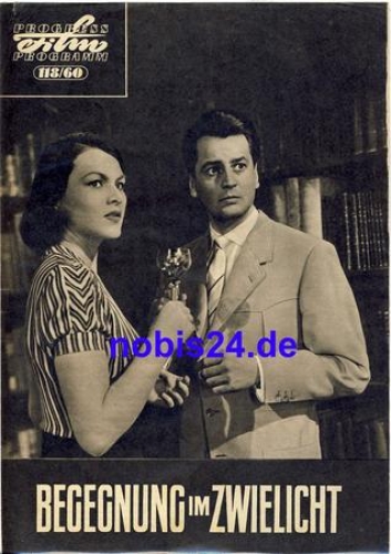 Begegnung im Zwielicht DEFA-Film mit Horst Drinda, Zofia Slaboszowska 118/60 Progress Programm
