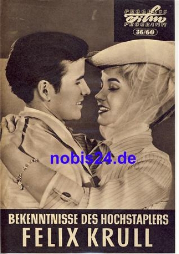 Confessions of the imposter Felix Krull with host Buchholz Liselotte Pulver ​​​​​​​36/60 progress program