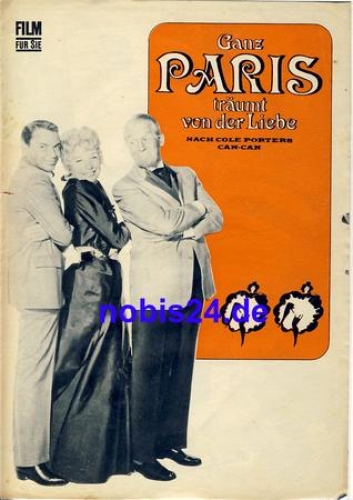 All of Paris dreams of love Progress Program 66/69 film for you with Frank Sinatra and Shirley MacLaine