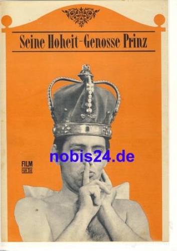 His Highness Comrade Prince - DEFA film with Rolf Ludwig Regina Beyer Progress ​​​​​​​96/69 film program film for you