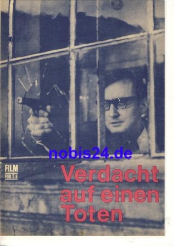 Suspicion of a dead person - DEFA film with Alfred Rücker Leon Niemczyk Günther Simon ​​​​​​​104/69 Progress film program film for you