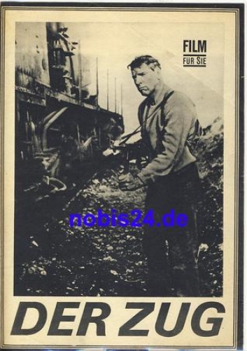 The Train - French Italian film with  Burt Lancaster Paul Scofield Jeanne Moreau ​​​​​​​70/66  Progress film program