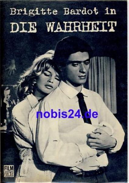 The Truth (La Verite) starring Brigitte Bardot Marie-Jose Nat Charles Vanel 21/70 film for you program