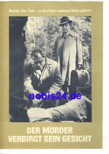 The Murderer Hides His Face - Czechoslovak film ​​​​​​​101/66 Progress program
