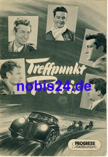 Meeting point Paris - French film  with Michel Jourdan Jean Gaven ​​​​​​​17/55 Progress Film Illustrated