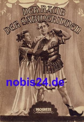 The Rape of the Sabine Women, with Paul Hörbiger, Fita Benkhoff, Gustav Knuth 25/55 Progress Film Magazine