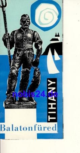 Ungarn Balatonfüred ca.1960 Faltblatt
