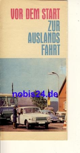 Guide to trips abroad GDR 1968 leaflet 10 pages