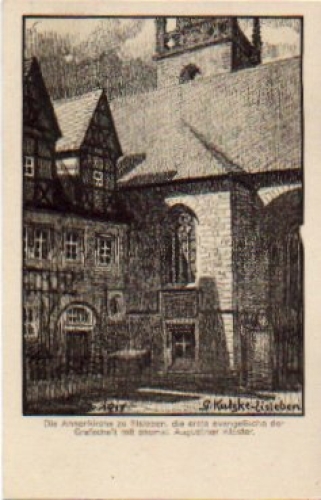 06295 Eisleben Annenkirche Artist card G. Kutzke * approx. 1930