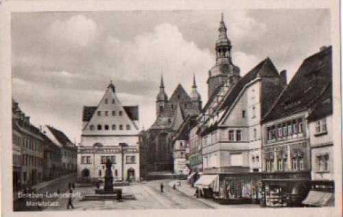 06295 Eisleben Marktplatz * ca. 1940