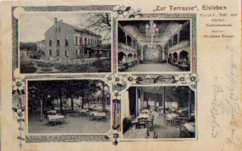 06295 Eisleben Restaurant "Zur Terrasse" o 20.9.1908