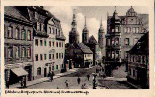 06295 Eisleben Marktkirche mit Marktplatz * ca. 1930