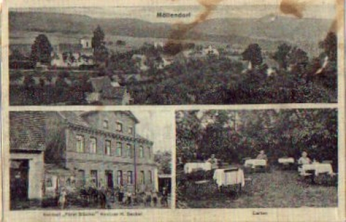 06343 Mollendorf Gasthof Furst Blucher Mansfeld o 23.8.1929