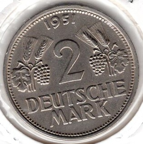 2 D-Mark 1951 G BRD