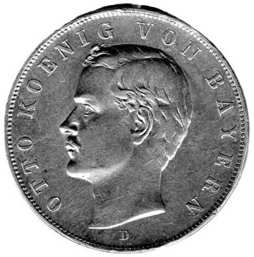 3 Mark Bayern 1911 Otto Silbermünze