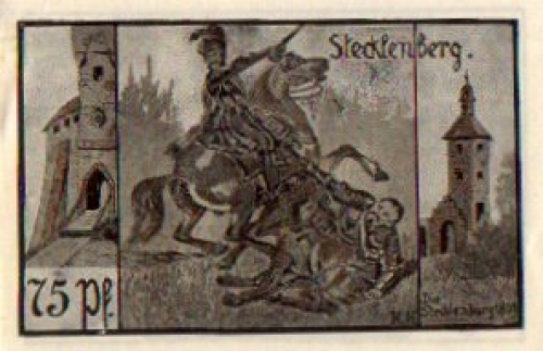 06507 Stecklenberg Städtenotgeld 75 Pfennige Stecklenburg 1921