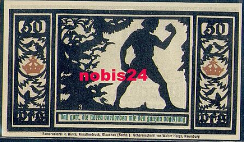 06484 Quedlinburg Städtenotgeld  50 Pfennige 1921