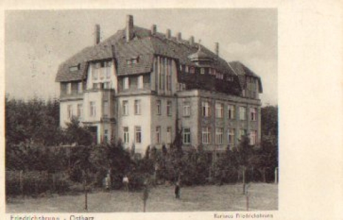 06507 Friedrichsbrunn Kurhaus railway mail Frose - ... Train No. 677 o 18.7.1928