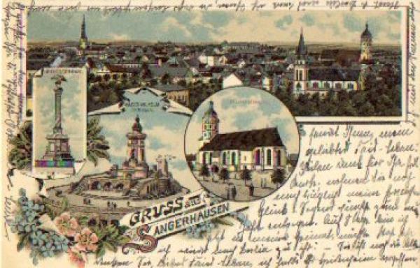 06526 Sangerhausen Farblitho o 6.1.1902