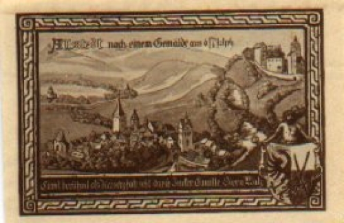 06542 Allstedt Städtenotgeld 50 Pfennige 1921