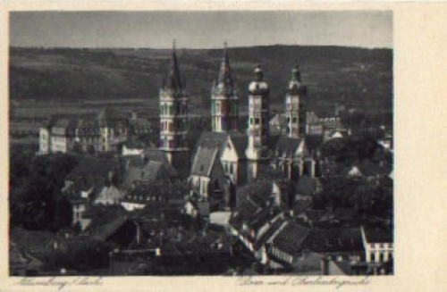 06618 Naumburg Saale Cathedral and Higher Regional Court * approx. 1920