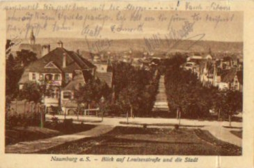 06618 Naumburg Louisenstrasse und die Stadt  o 24.8.1925