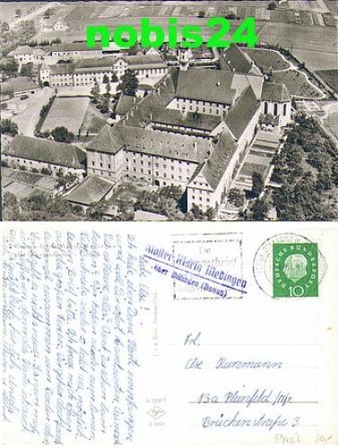 Mödingen Medingen Kloster Maria Landpoststempel o 21.06.1961